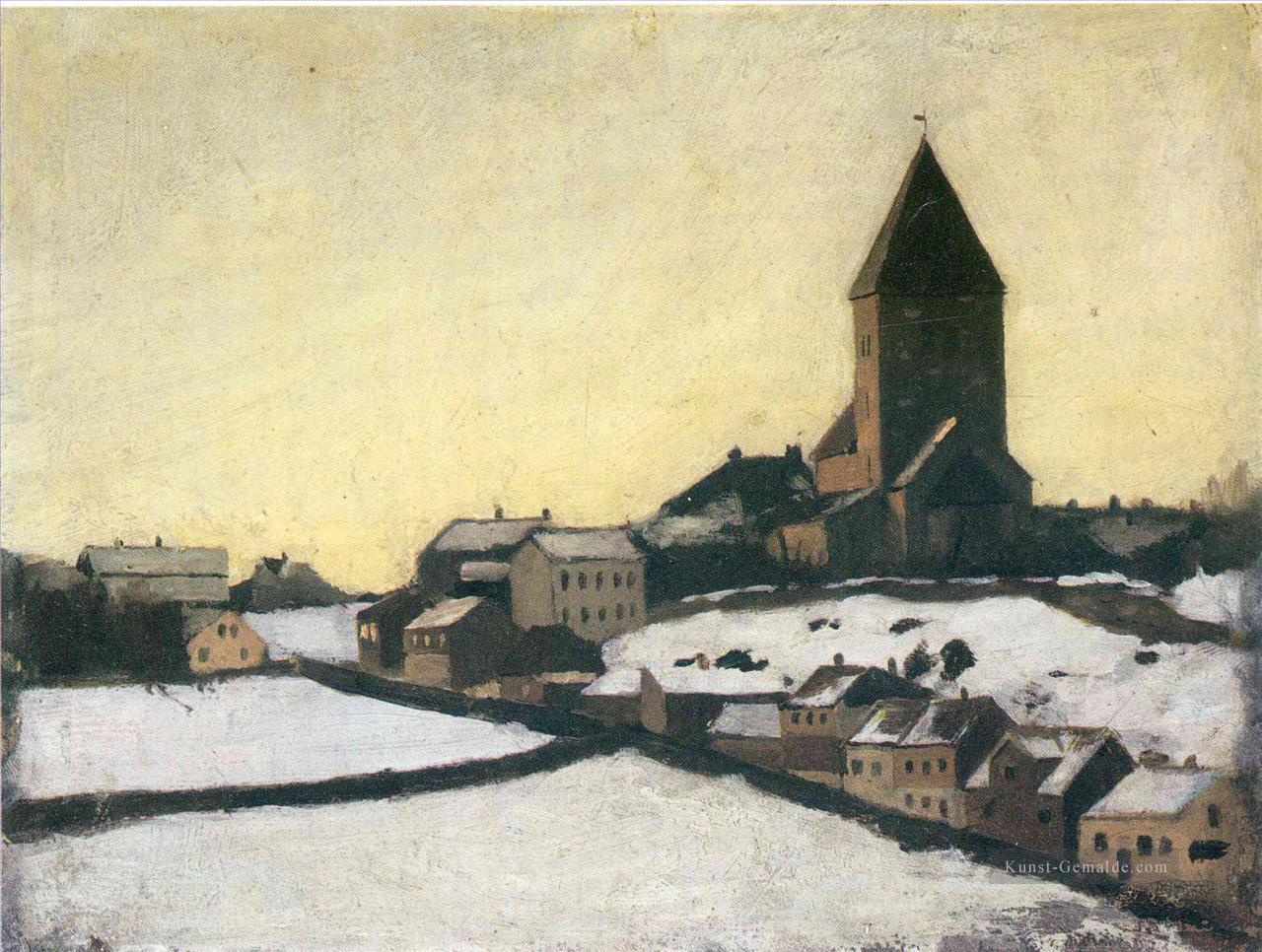alt aker Kirche 1881 Edvard Munch Ölgemälde